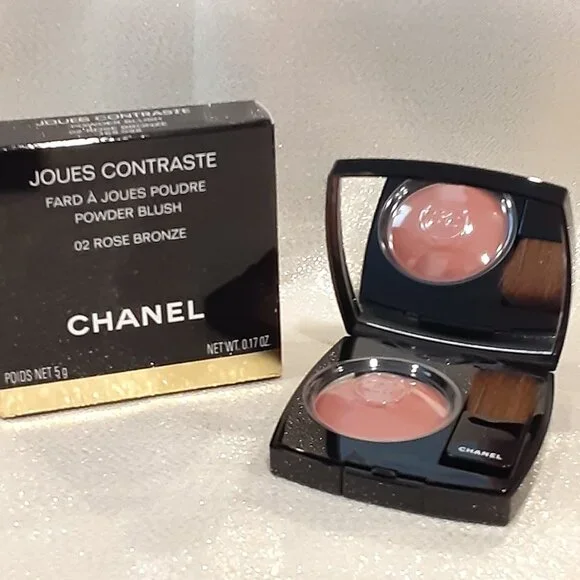 CHANEL JOUES CONTRASTE Powder Blush- Rose Bronze - Picture 1 of 7